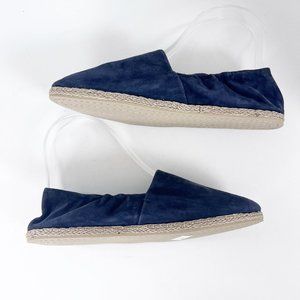 Vince Navy Blue Suede Espadrille Flats
